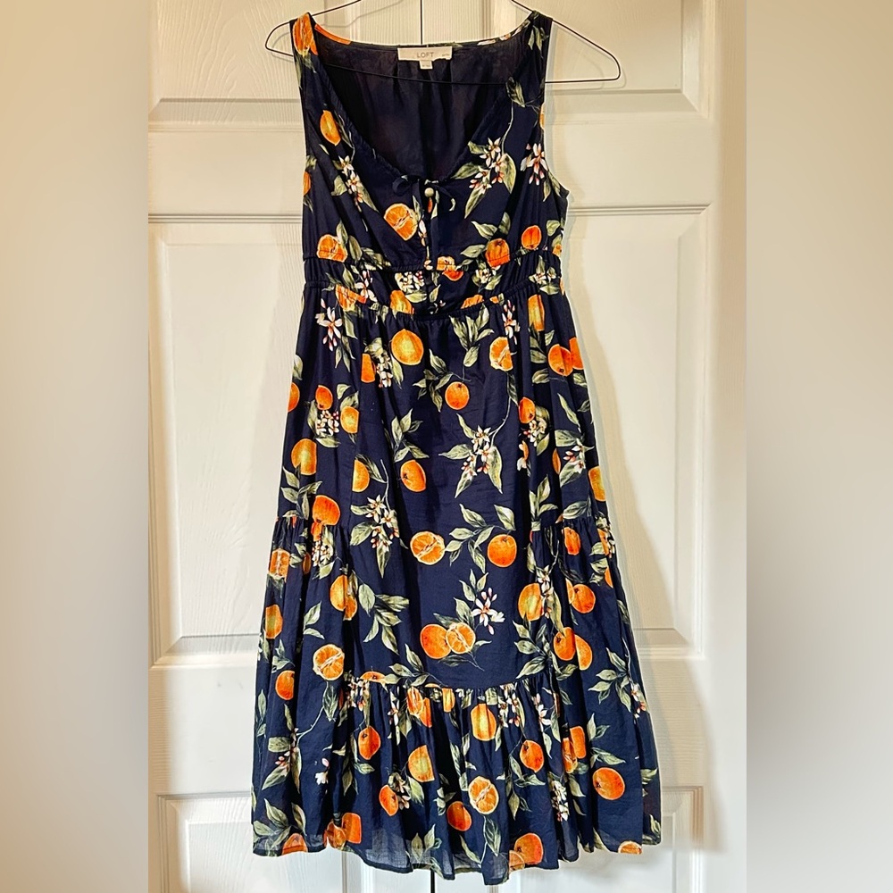 Loft Midi Dress navy harvest